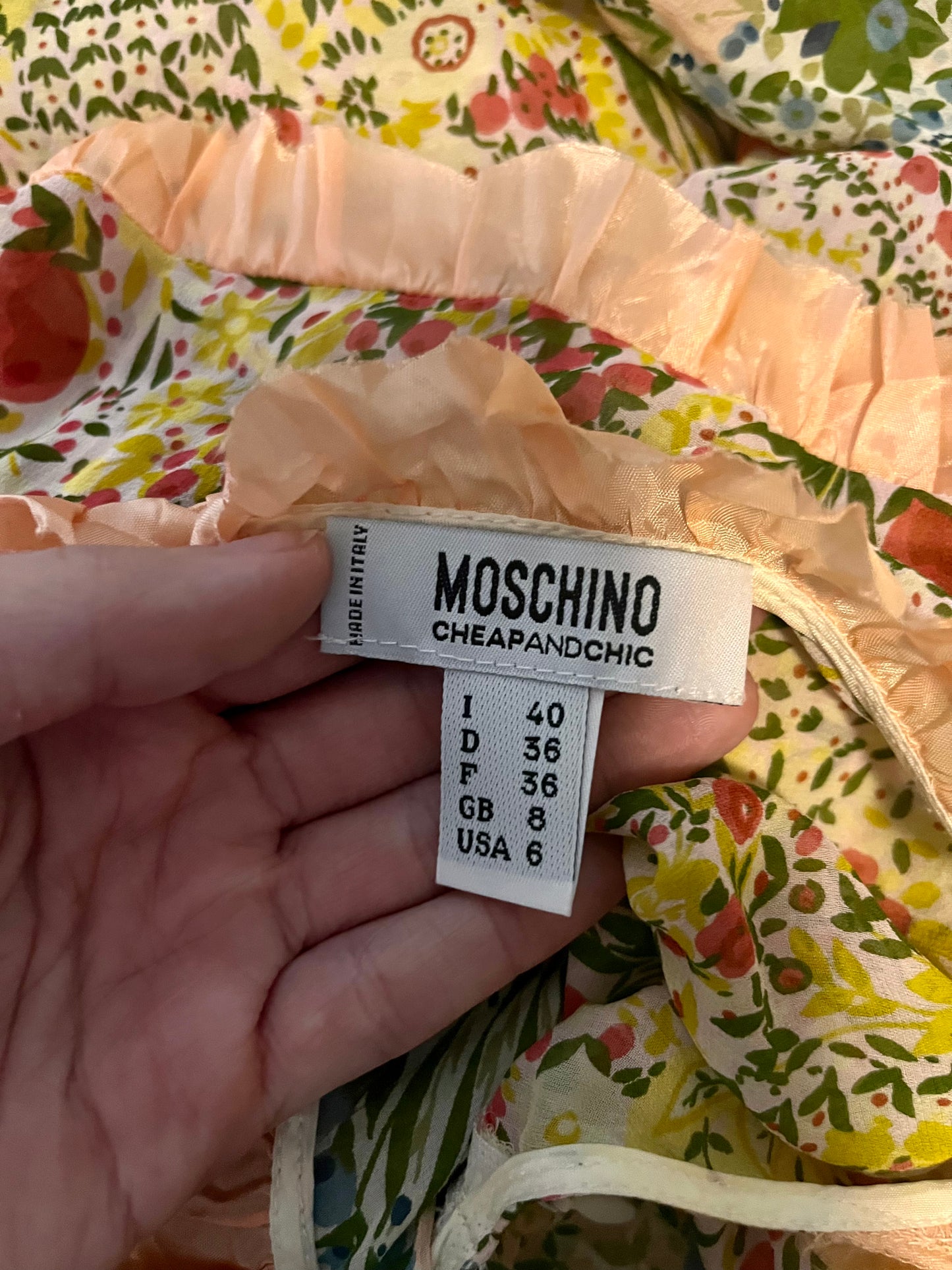 Vintage 2003 "Moschino Cheap & Chic" Silk Dress