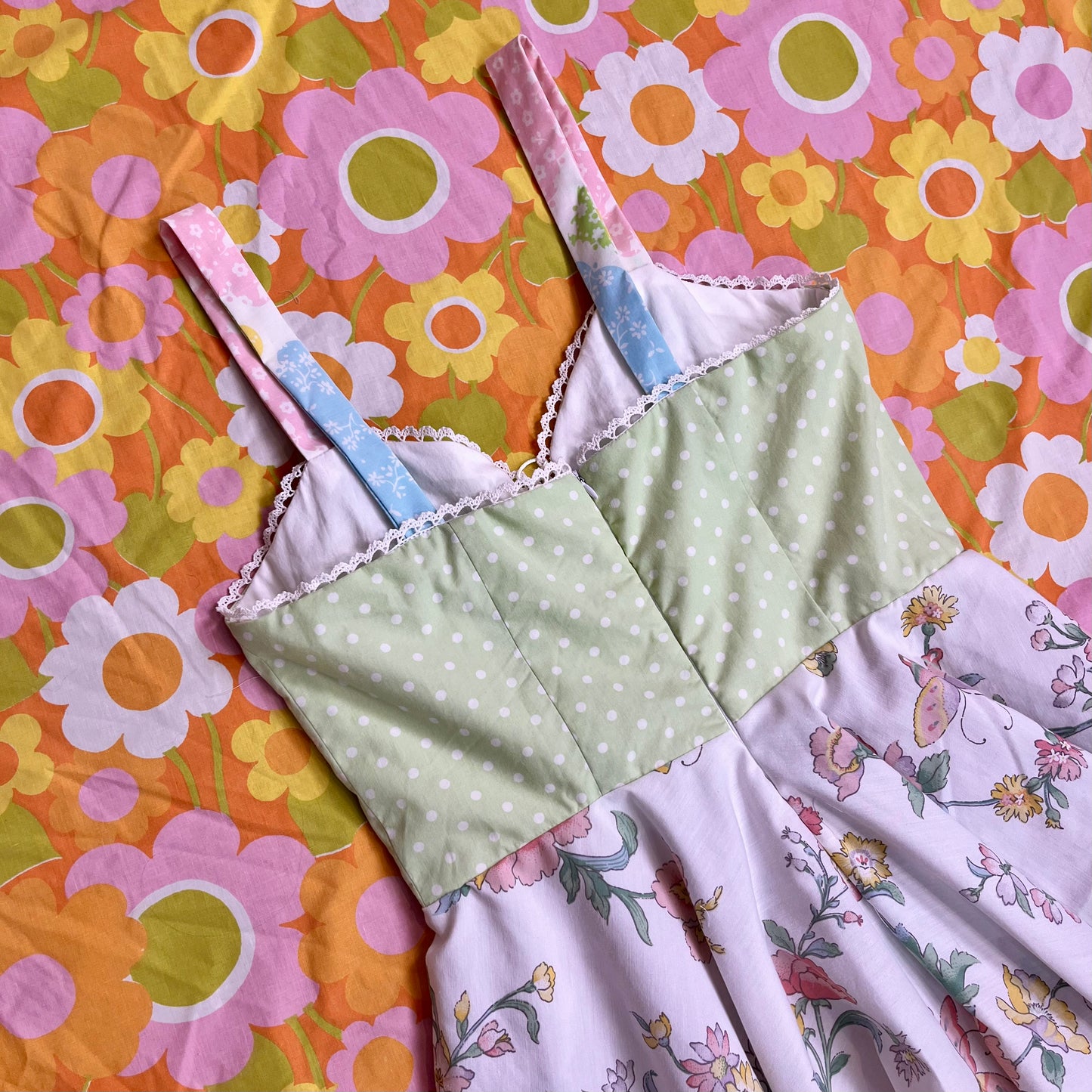 Picnic Sundress w/ Circle Skirt (Size L)