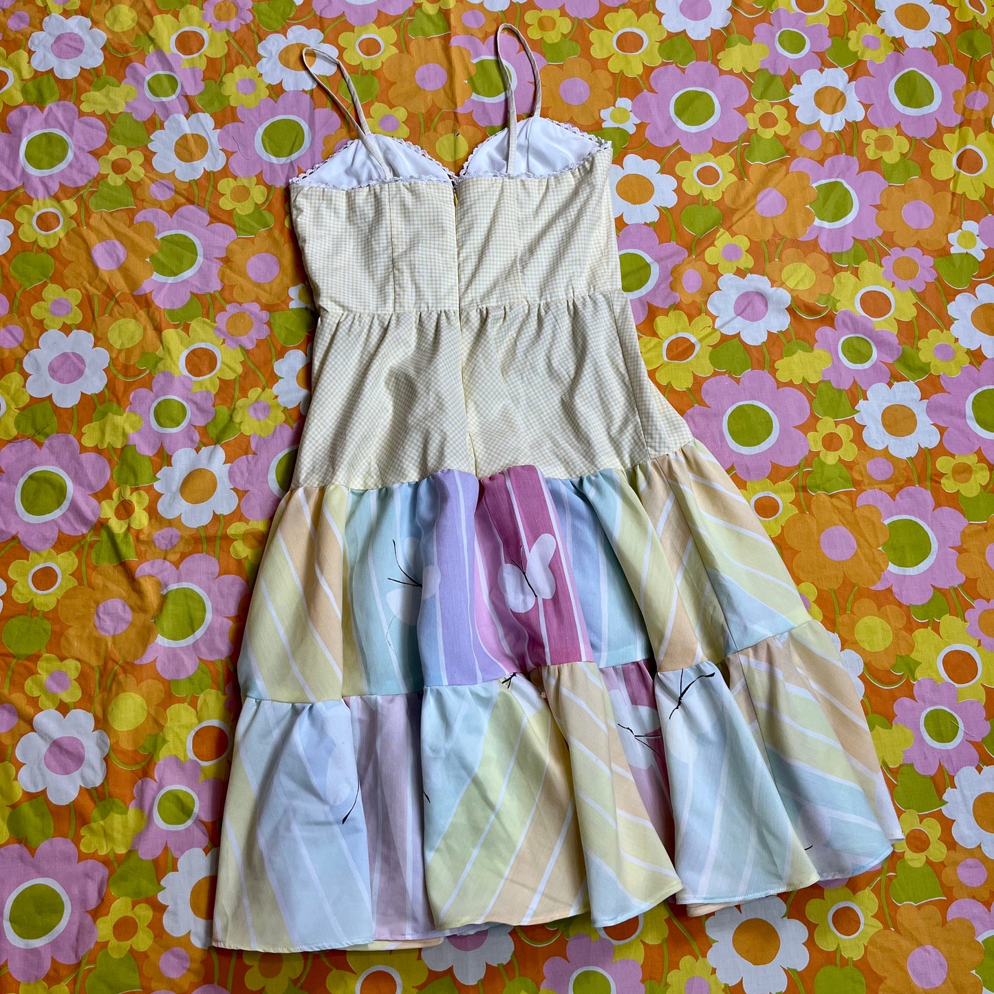 Picnic Sundress w/ Tiered Skirt (Size M)