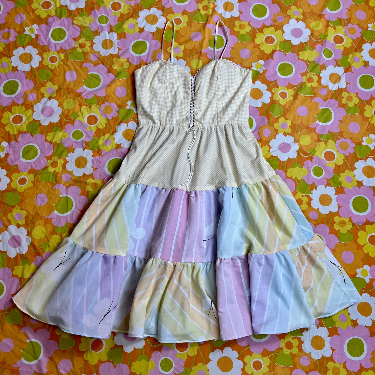 Picnic Sundress w/ Tiered Skirt (Size M)