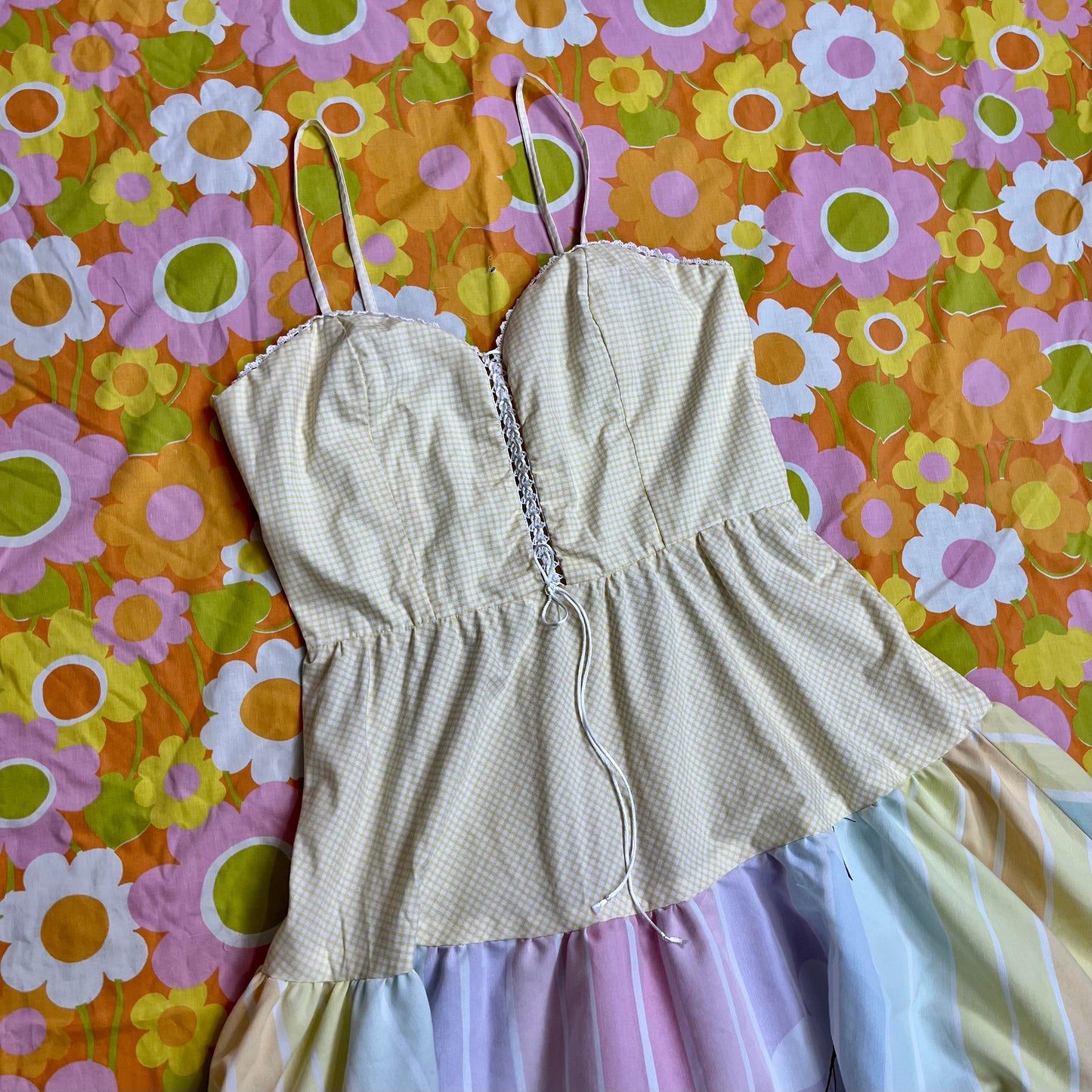 Picnic Sundress w/ Tiered Skirt (Size M)