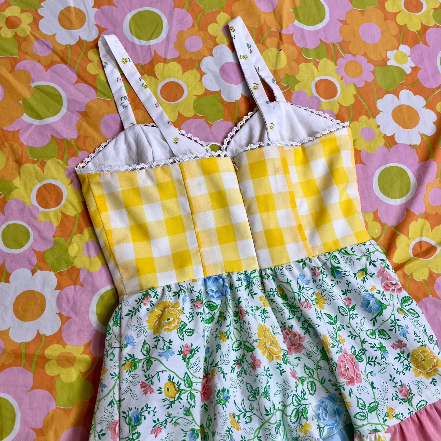 Picnic Sundress w/ Tiered Skirt (Size M)