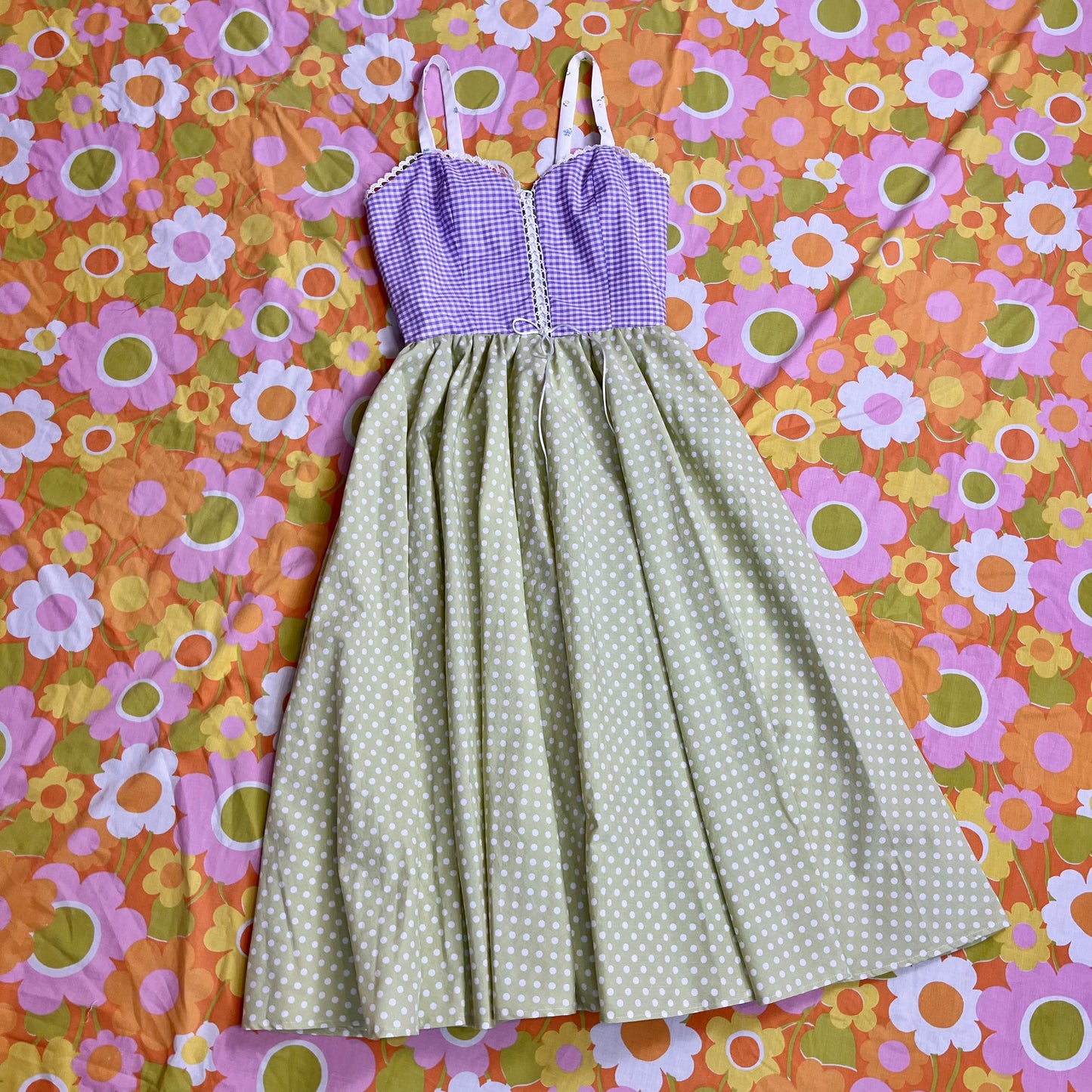 Picnic Sundress w/ Circle Skirt (Size XXS)