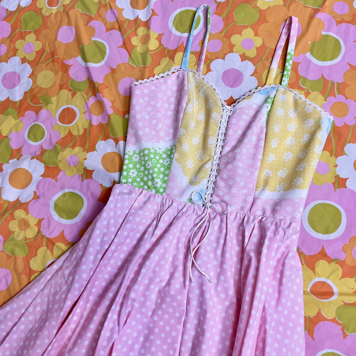 Picnic Sundress w/ Circle Skirt (Size XS)