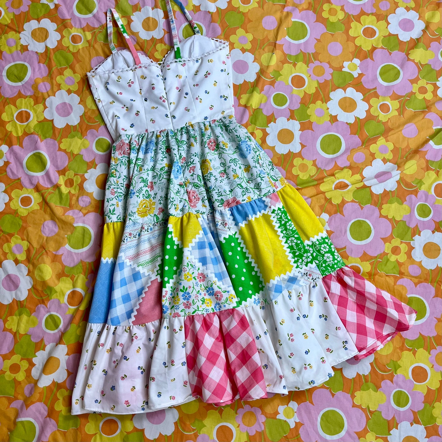 Picnic Sundress w/ Tiered Skirt (Size XXS)