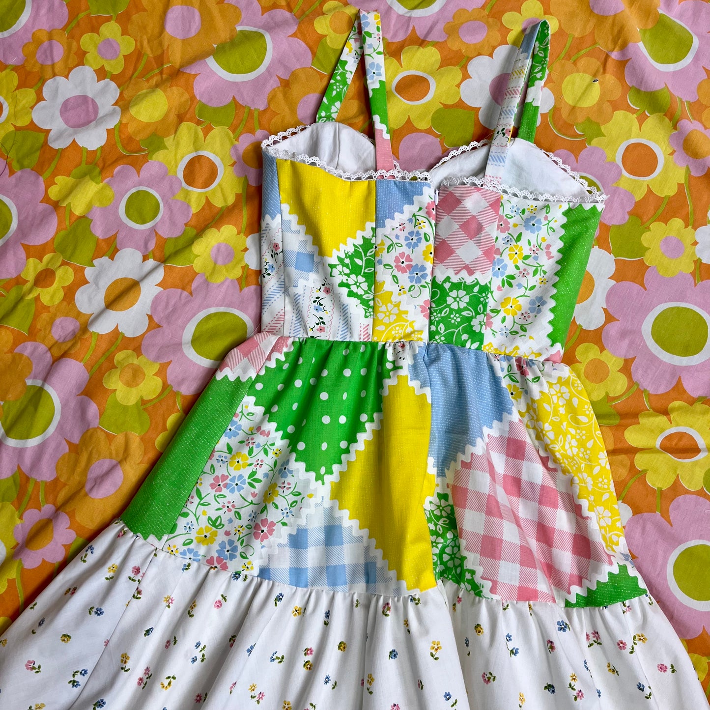 Picnic Sundress w/ Tiered Skirt (Size XXS)