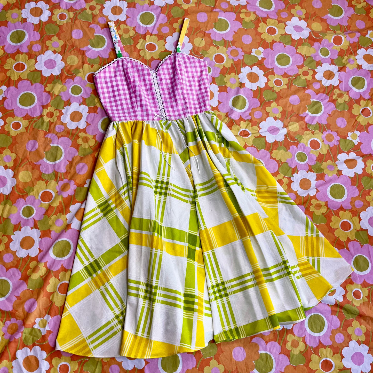 Picnic Sundress w/ Circle Skirt (Size S)