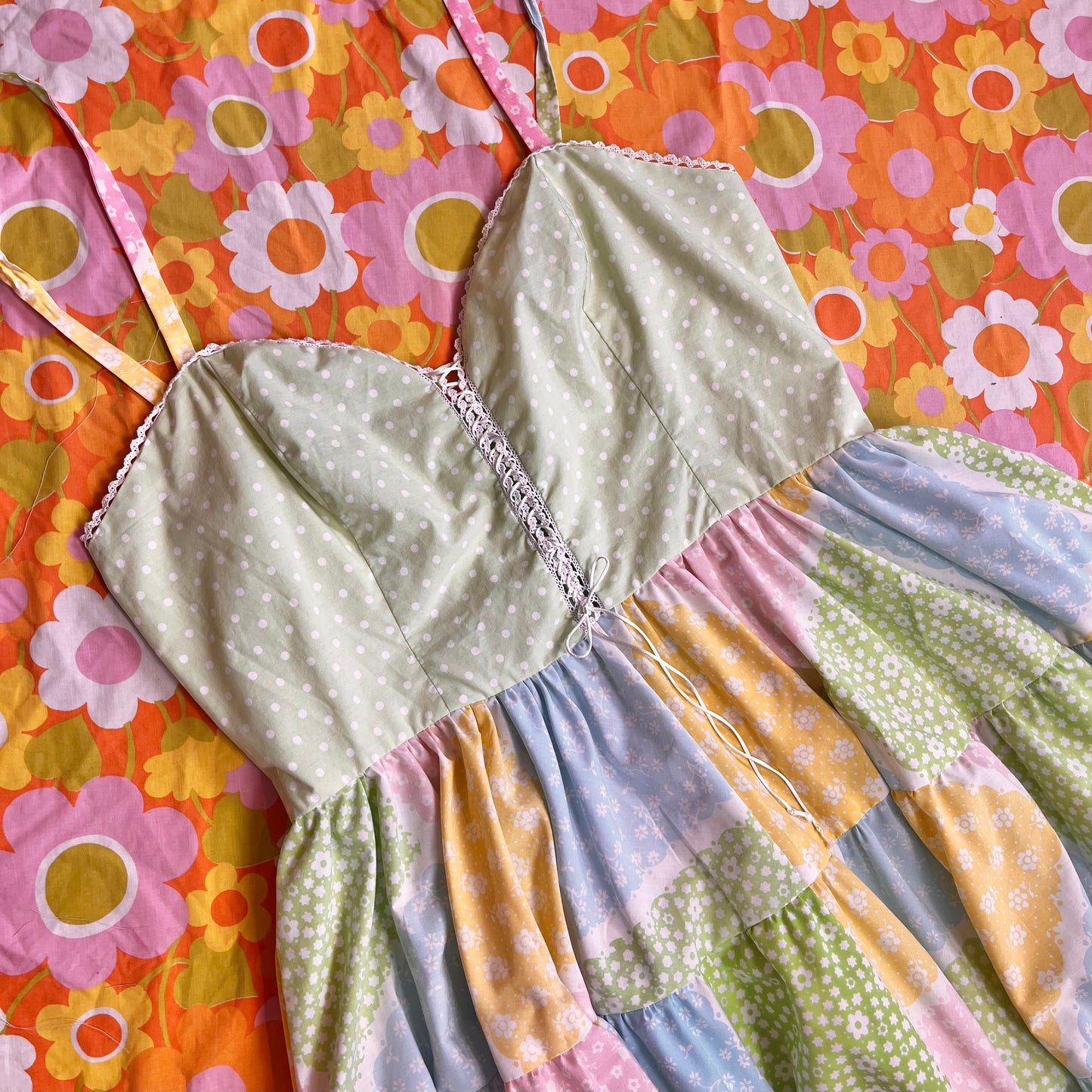 Picnic Sundress w/ Tiered Skirt (Size 1X)