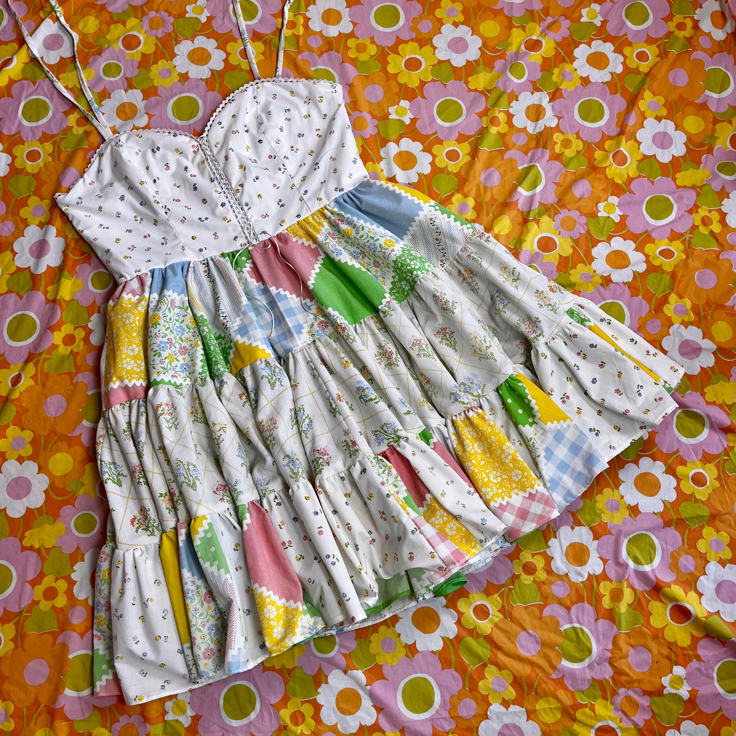 Picnic Sundress w/ Tiered Skirt (Size 1X)