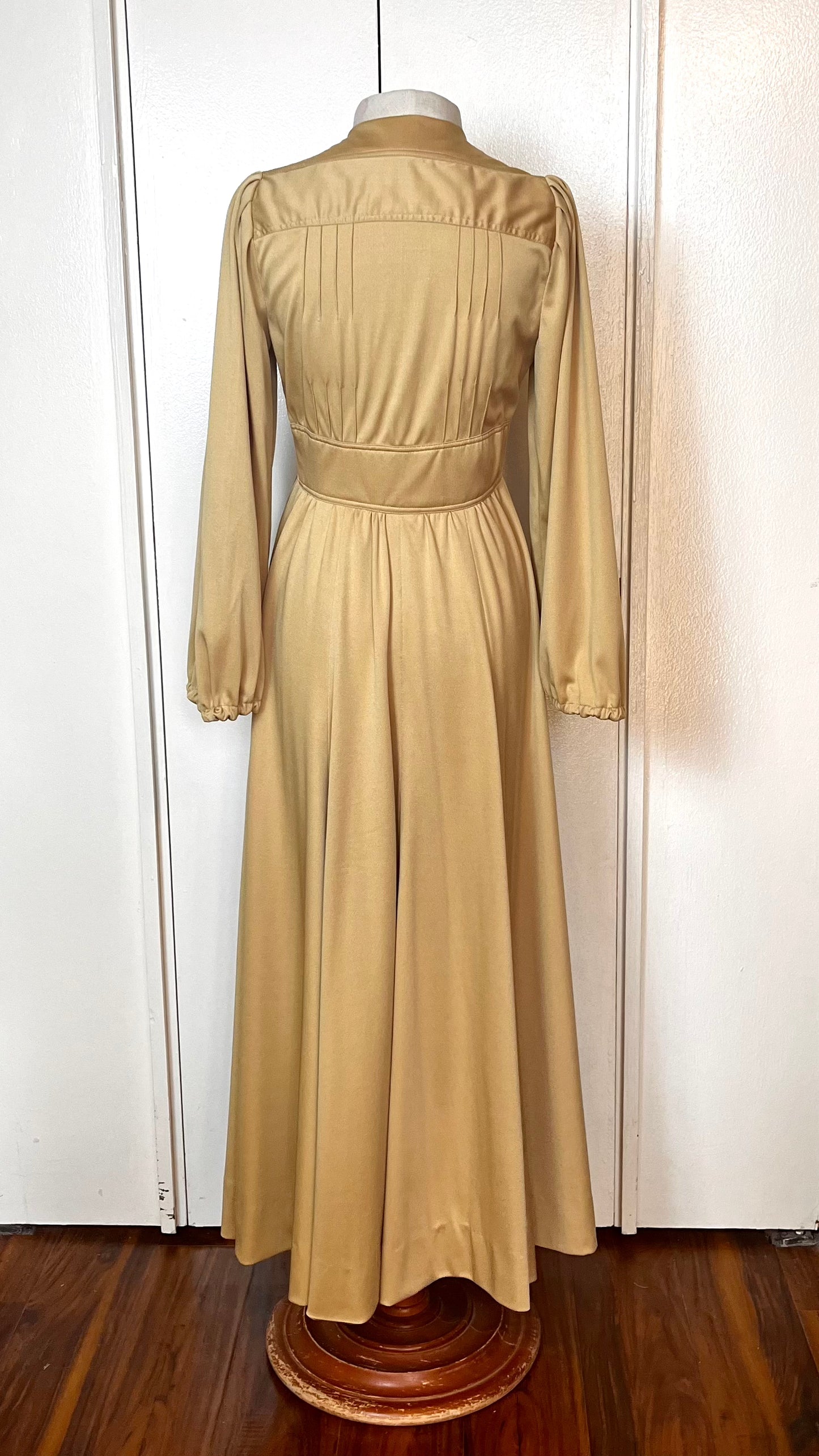 Vintage 1970’s "Vogue Couturier Design a la Jean Muir Pattern 2664" Maxi Dress in Golden-Yellow