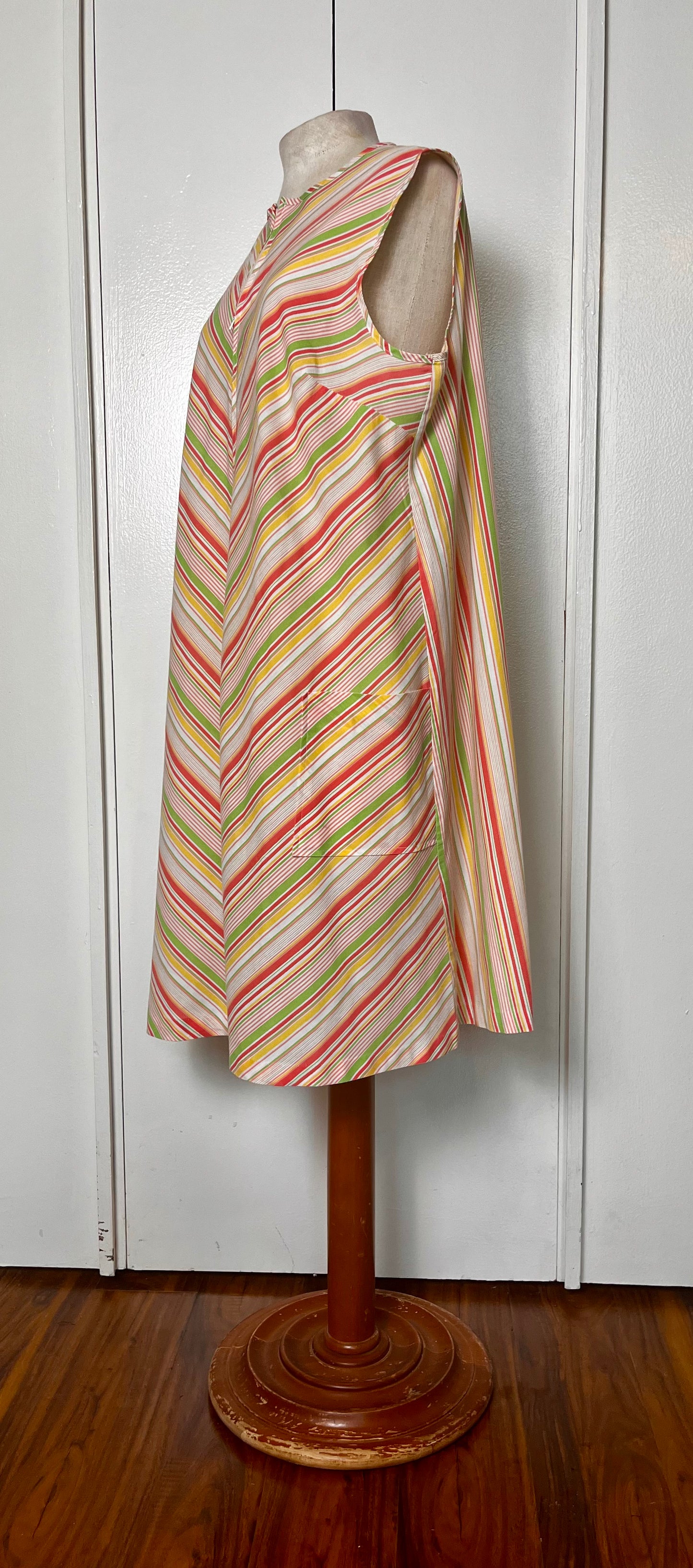 Vintage 1970's "Sears" Striped Zip-Up Dress