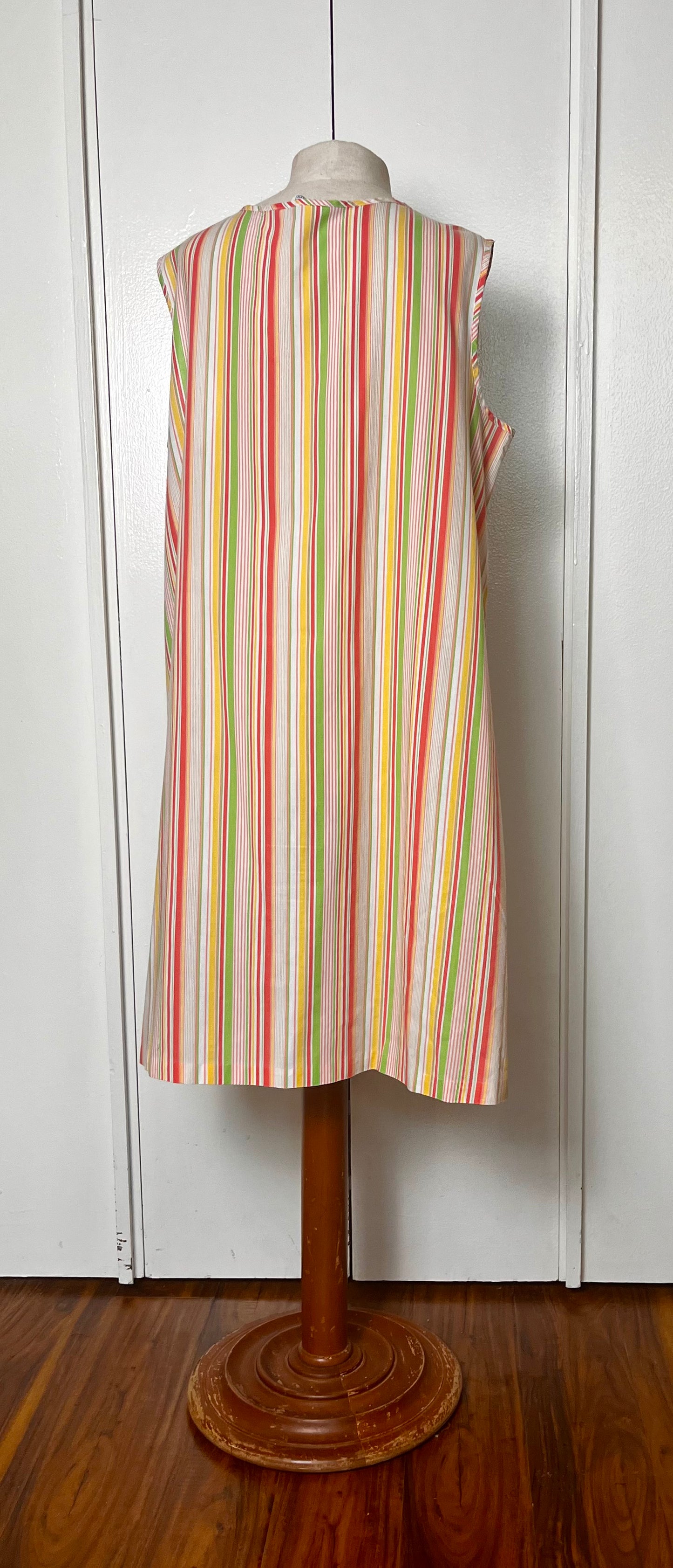 Vintage 1970's "Sears" Striped Zip-Up Dress