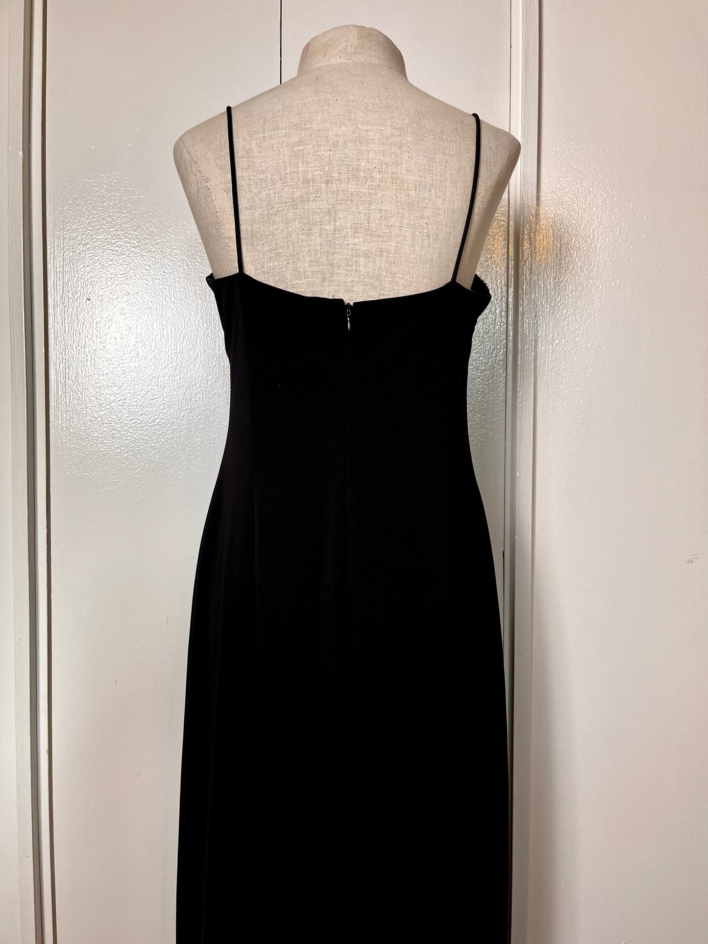 Vintage 1990's "Bieff Basix for David York" Black Sequin Mini Dress