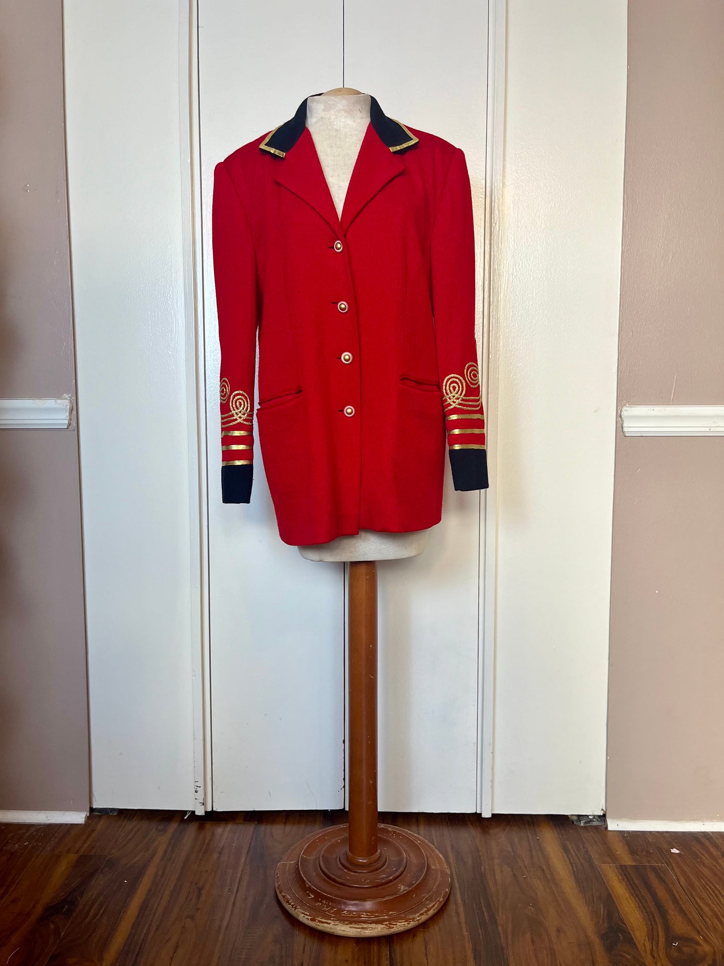 Vintage "Focus 2000 by Charles Uluech" Red Master of Ceremonies Jacket