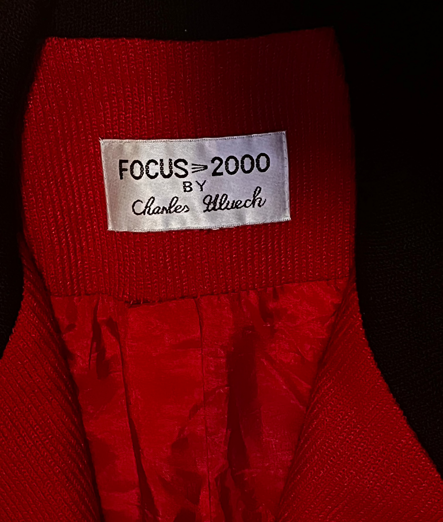 Vintage "Focus 2000 by Charles Uluech" Red Master of Ceremonies Jacket