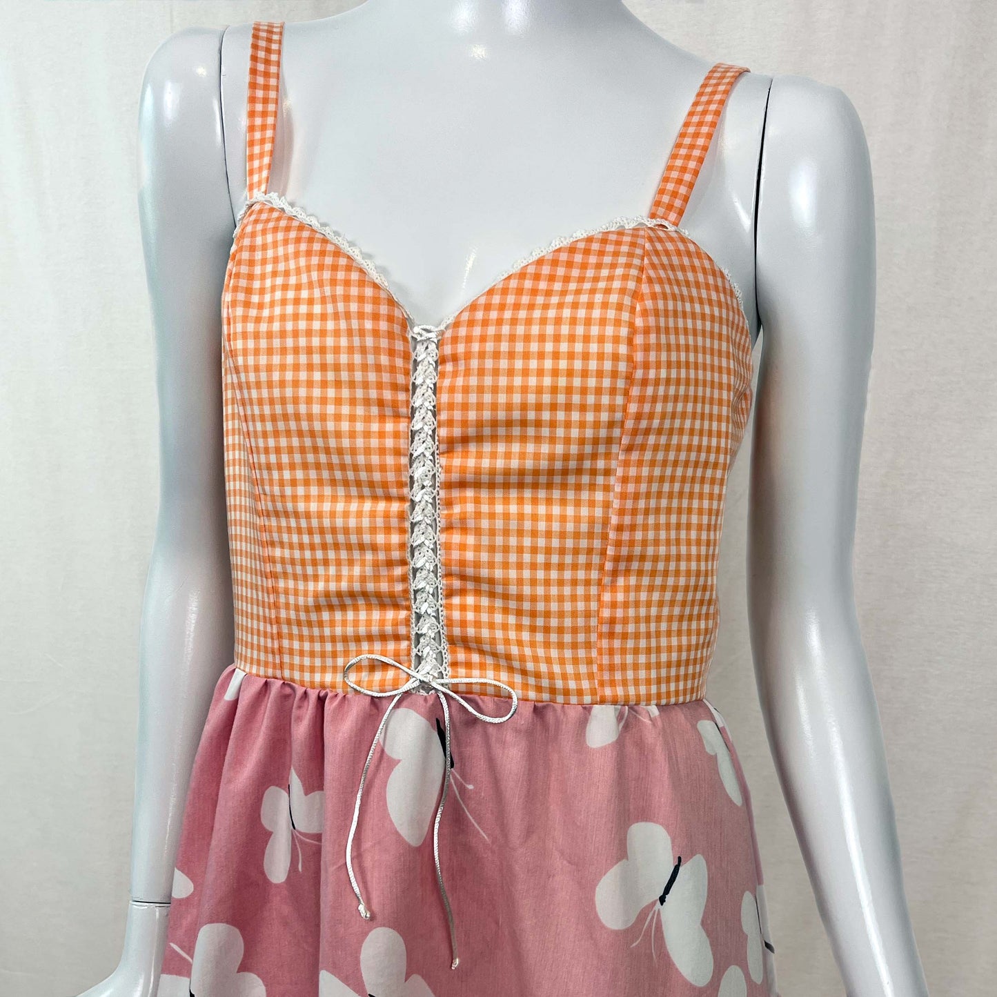 Picnic Sundress w/ Tiered Skirt (Size S)