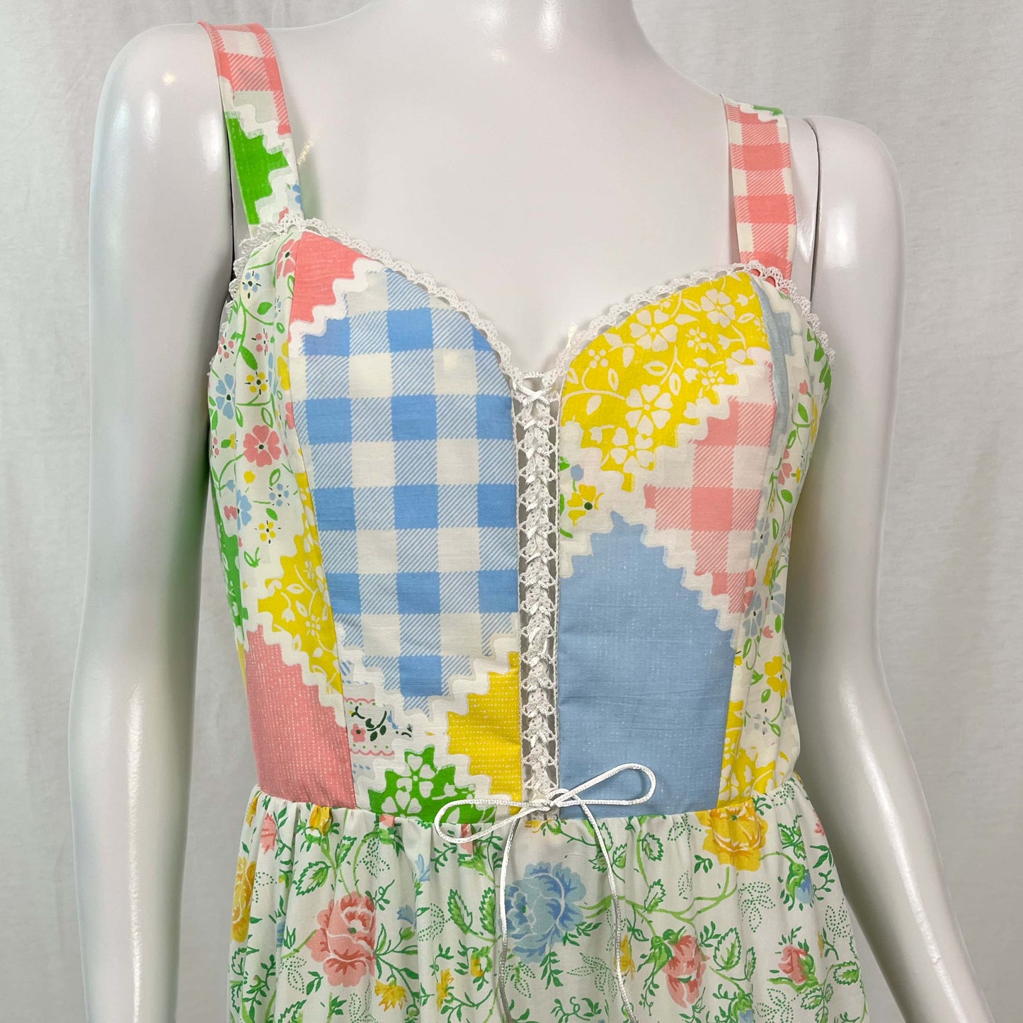 Picnic Sundress w/ Tiered Skirt (Size S)