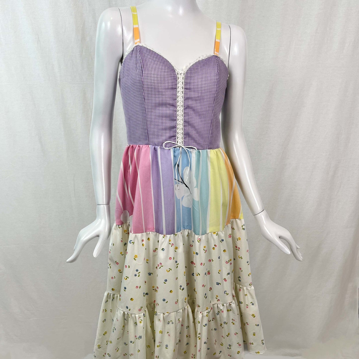 Picnic Sundress w/ Tiered Skirt (Size XS)