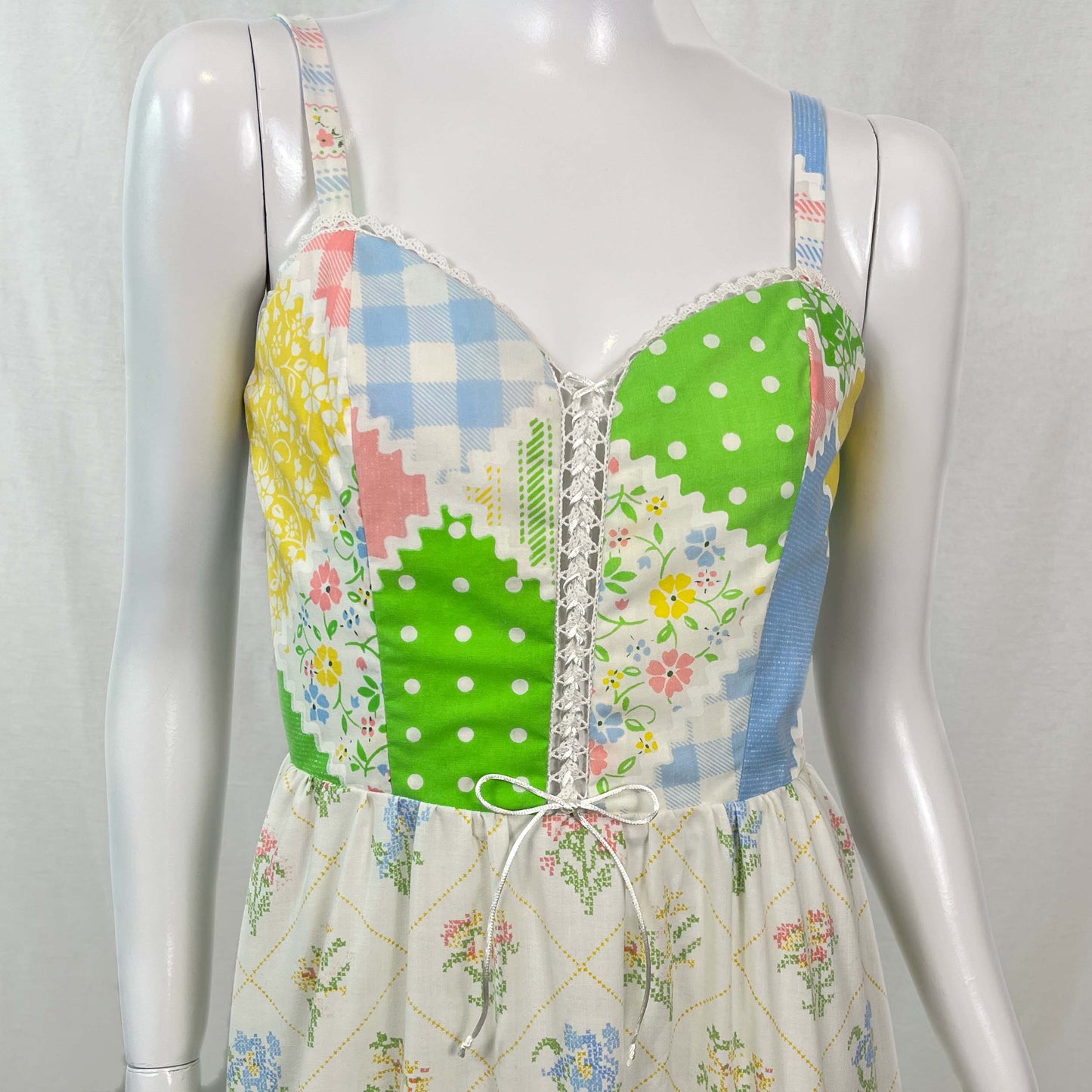 Picnic Sundress w/ Tiered Skirt (Size XS)