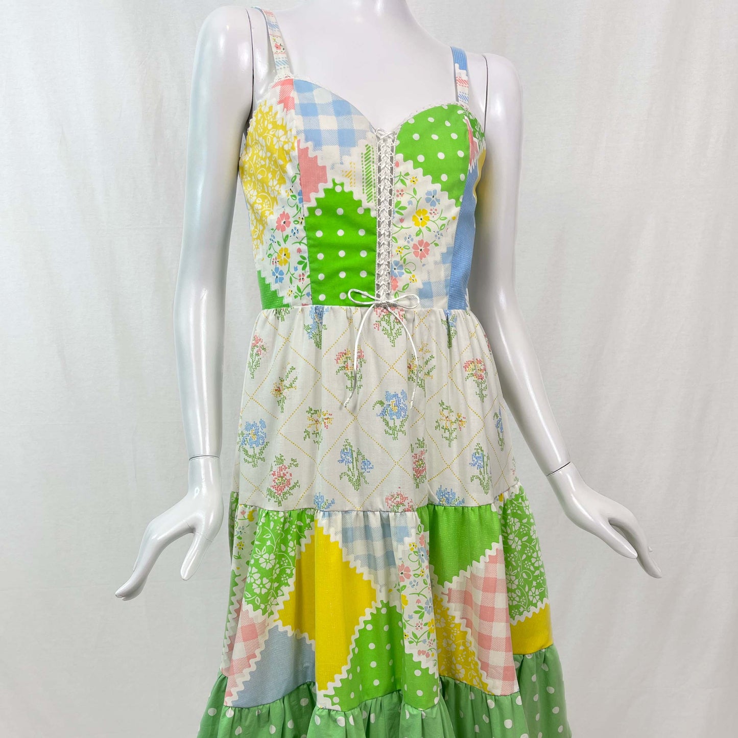 Picnic Sundress w/ Tiered Skirt (Size XS)