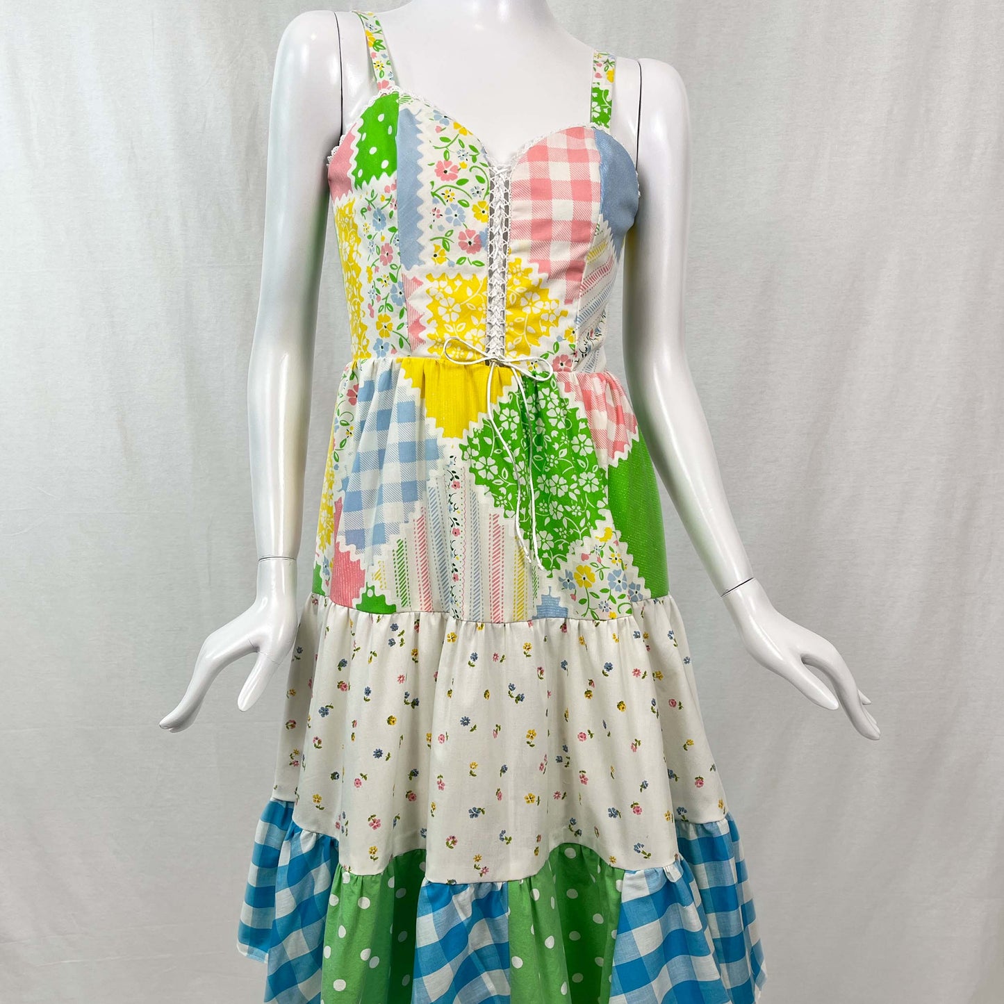 Picnic Sundress w/ Tiered Skirt (Size XXS)