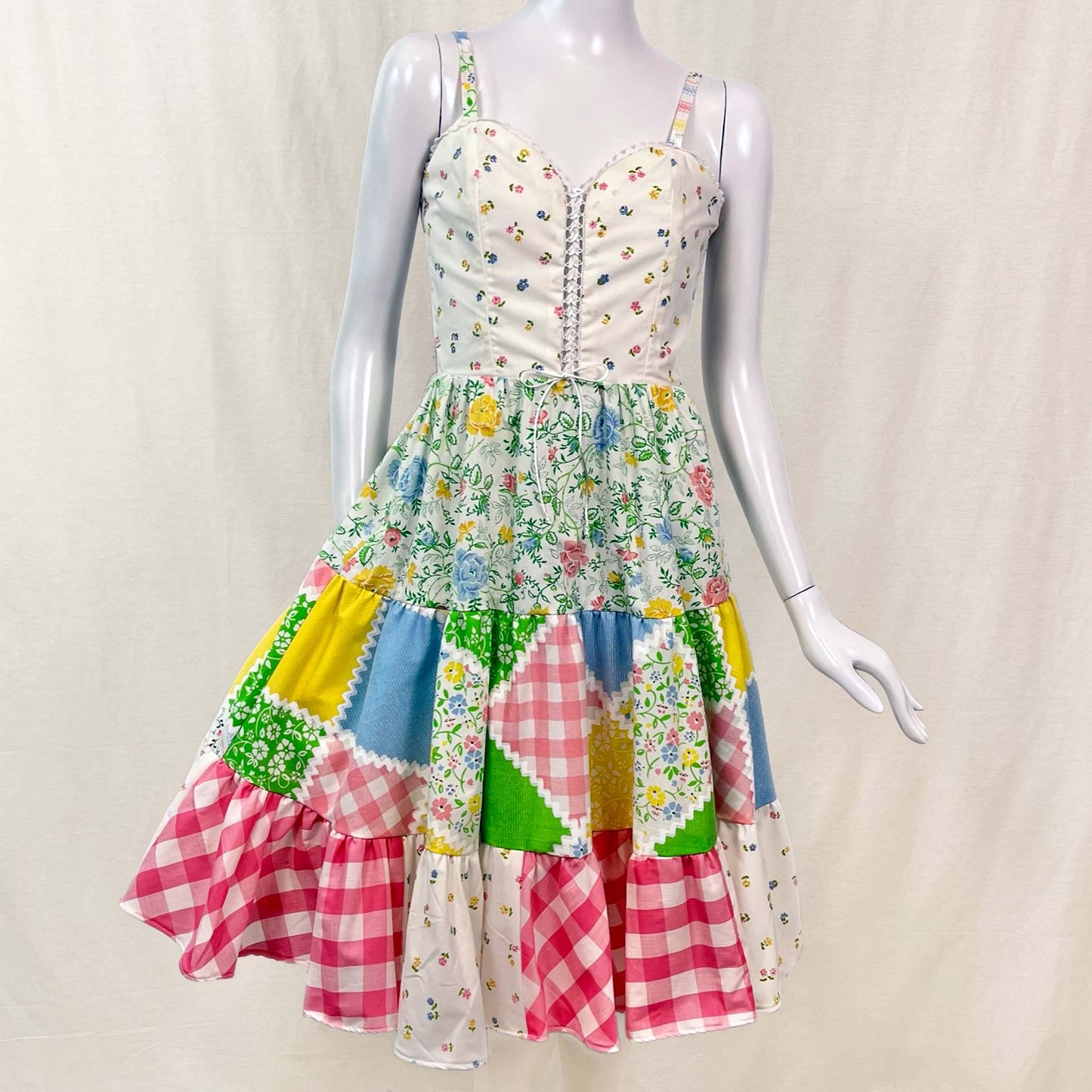 Picnic Sundress w/ Tiered Skirt (Size XXS)